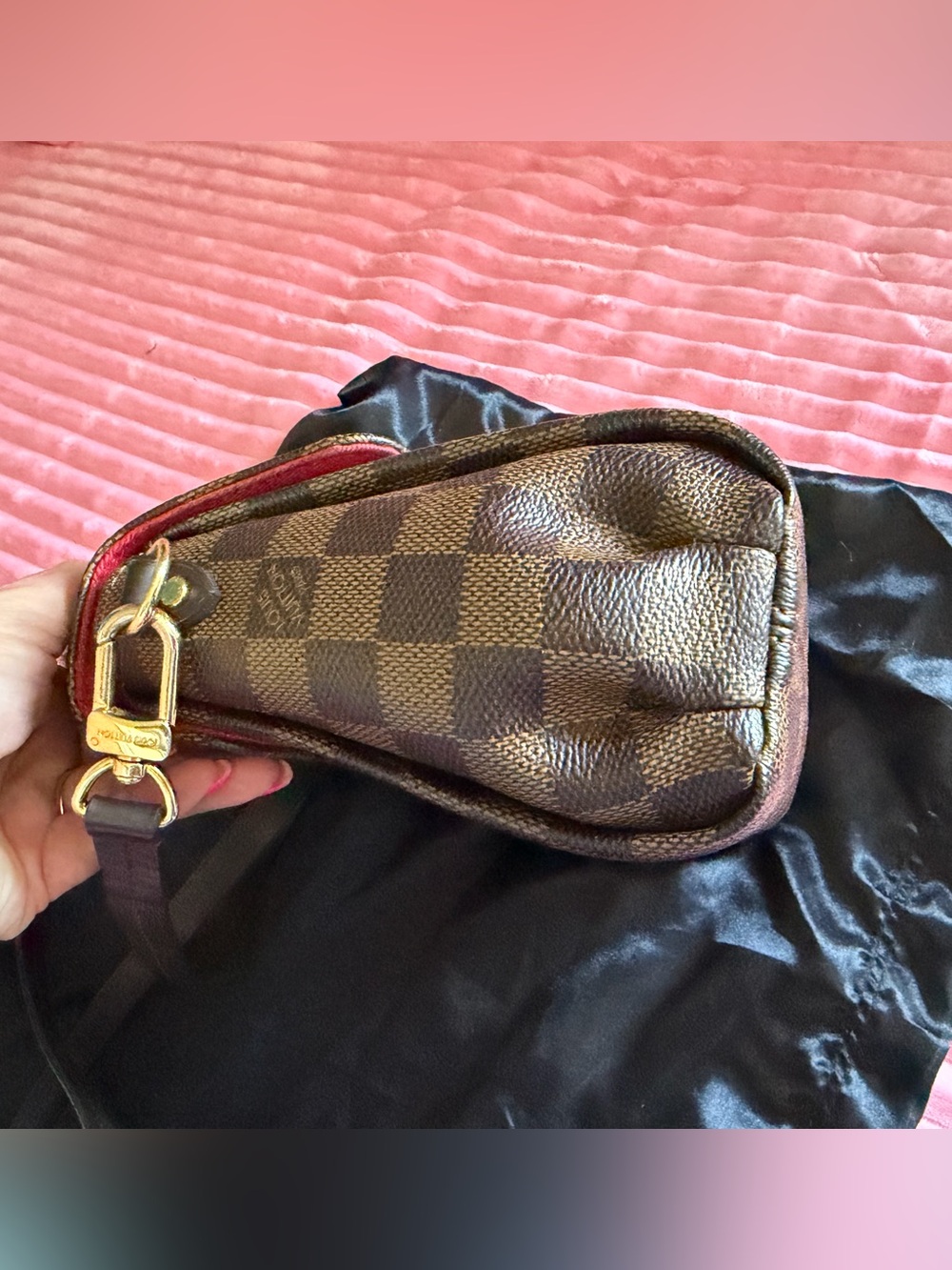 Louis Vuitton Damier Ebene Croisette Shoulder Bag - Picture 3 of 10